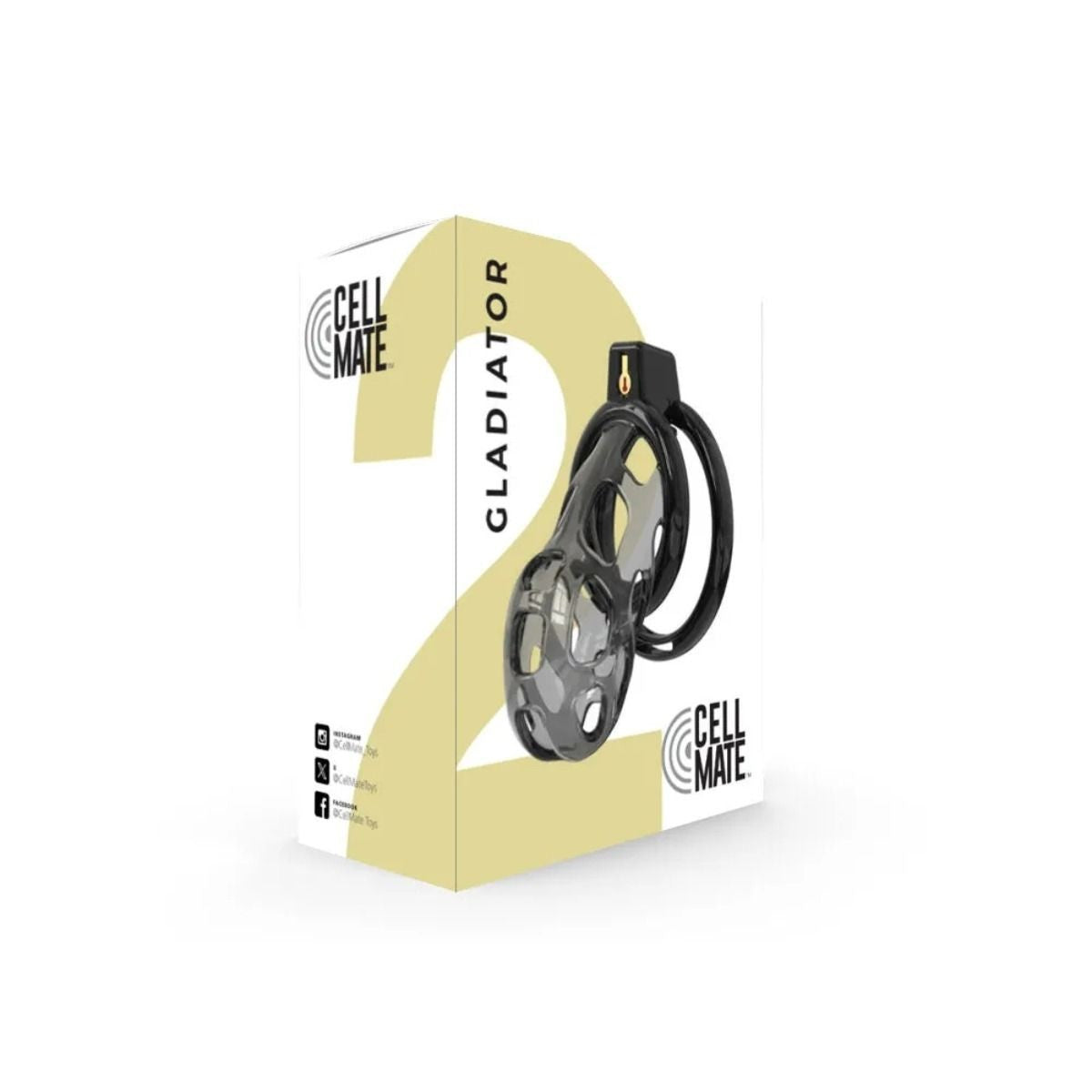 Packaging of Cell Mate Gladiator product on a white background