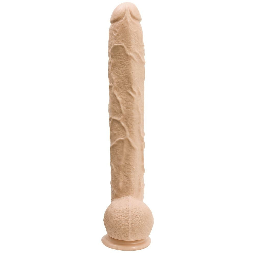 Doc Johnson Dick Rambone Huge XL 17 Inch Suction Cup Veined Dildo Flesh White