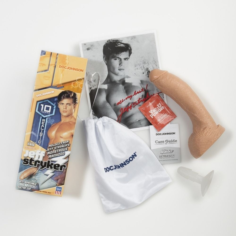 Doc Johnson product set with packaging, manual, and other items on a white background