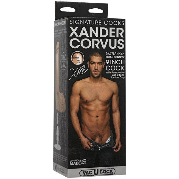Doc Johnson Signature Cocks Xander Corvus Ultraskyn Vac-U-Lock Plug Dildo 9 Inch