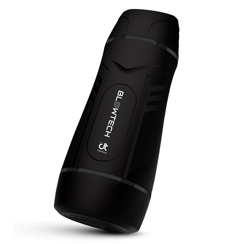 Black electronic device with 'BLOWTECH' branding on a white background