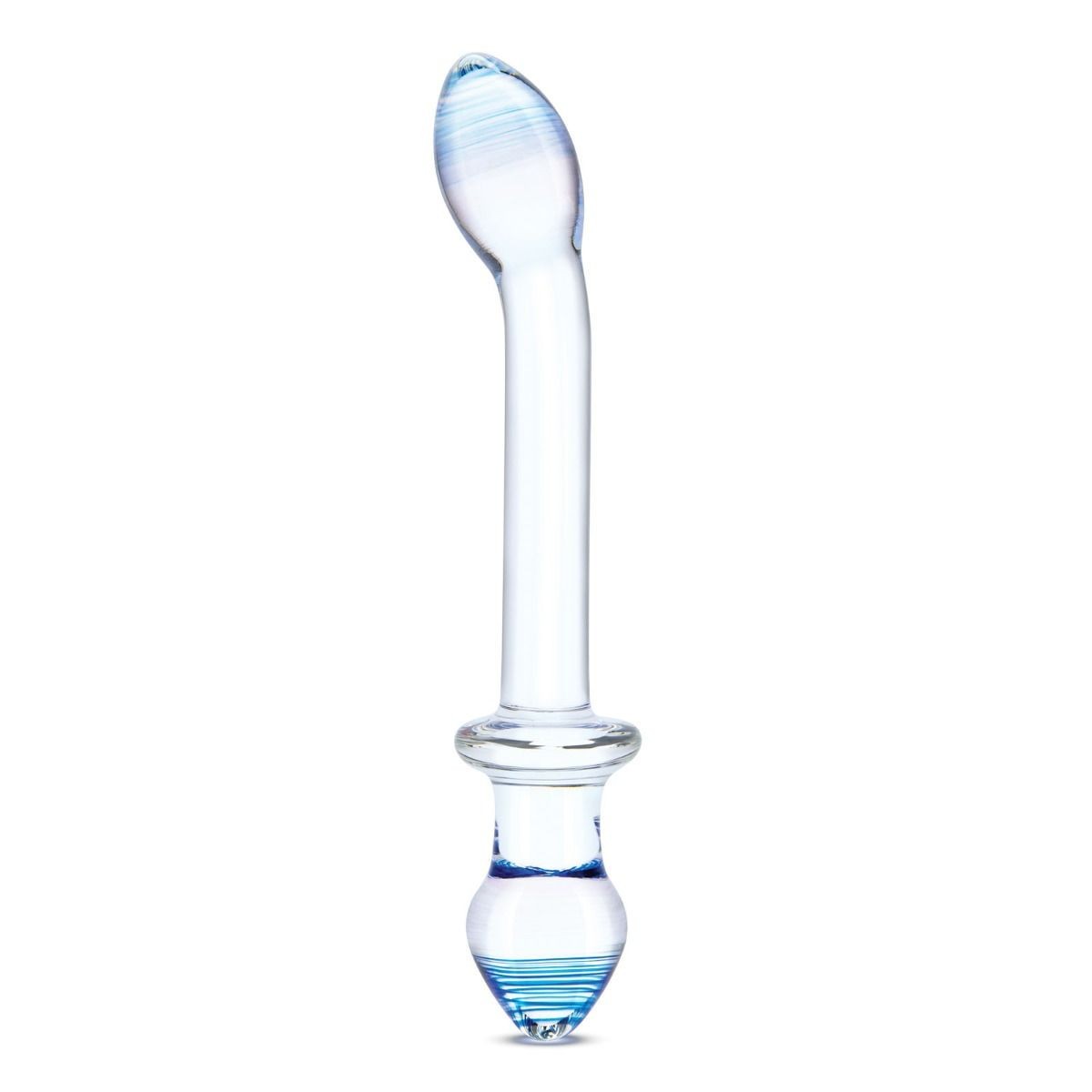 Gläs 9.5 Inch Double Play Dual Ended Handblown Glass Cock Dildo Anal Butt Plug