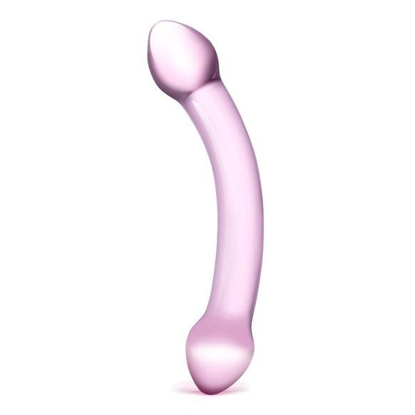 Gläs 7.2 Inch Double Trouble Dual Ended Handblown Glass Cock Dildo Anal Massager
