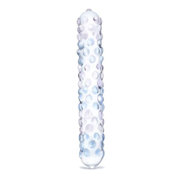 Gläs 7 Inch Rose Nubby Luxury Handblown Glass Dildo Anal Prostate Massager Probe