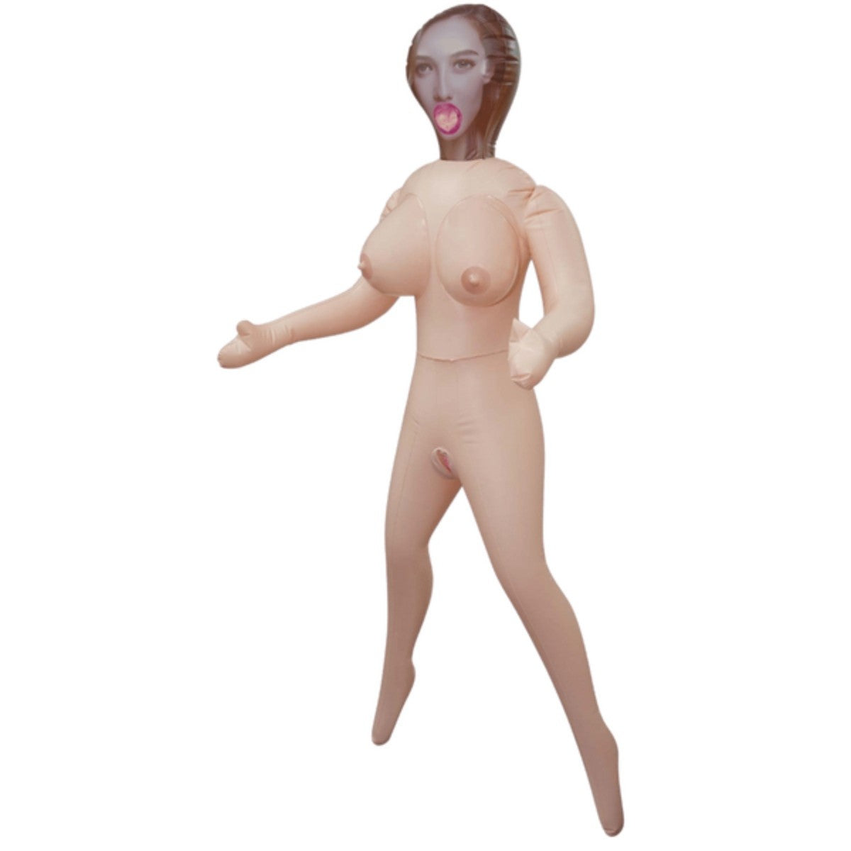 Sexualized figure with a plain background