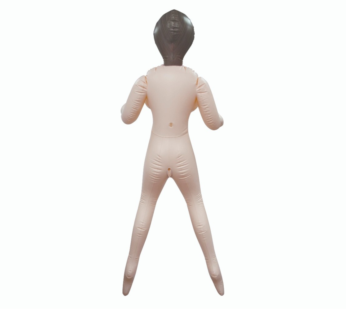 Hussy Standing Pose PVC Inflatable Love Sex Doll 3 Tempting Love Holes Blonde