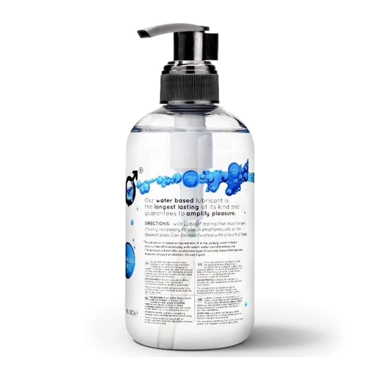 Lubido Original Water Based Intimate Lubricant 250ml pump dispender on a white background