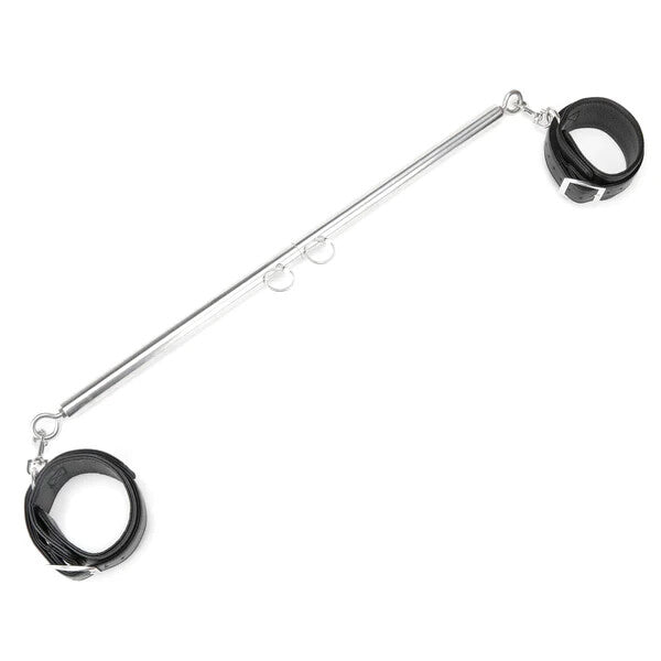Lux Fetish Expandable Spreader Bar Set With Detachable Leatherette Cuffs BDSM Kit