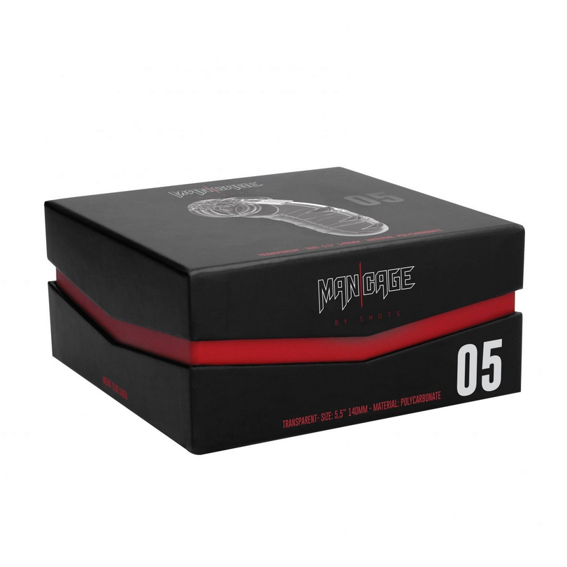 Black and red box with 'Man Cage' branding on a white background