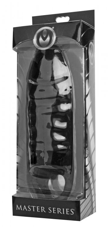 Product packaging for 'Master Series' with a clear front, showing a black and white object inside.