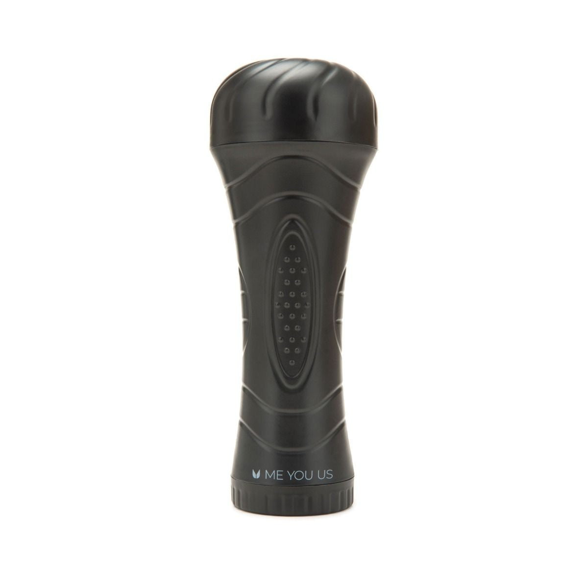 Black flashlight masturbator with 'ME YOU US' branding on a white background