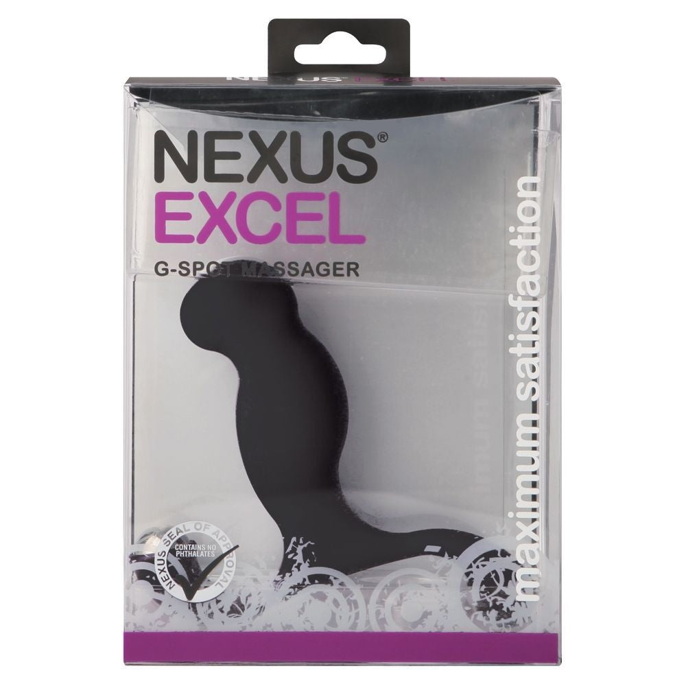 Nexus Excel G-Spot Massager packaging on a white background