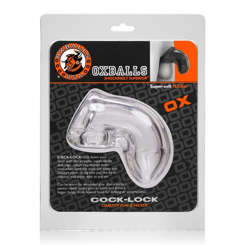 Cock-lock product in packaging with Oxballs branding