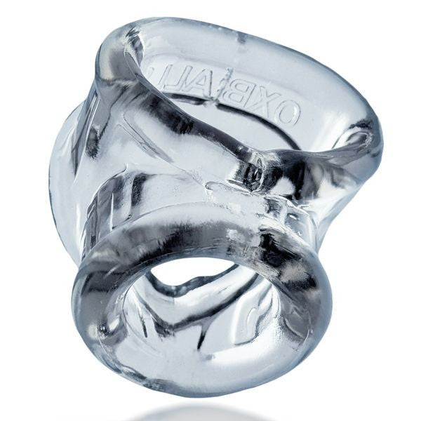 Clear silicone ring with 'Oxballs' branding on a white background