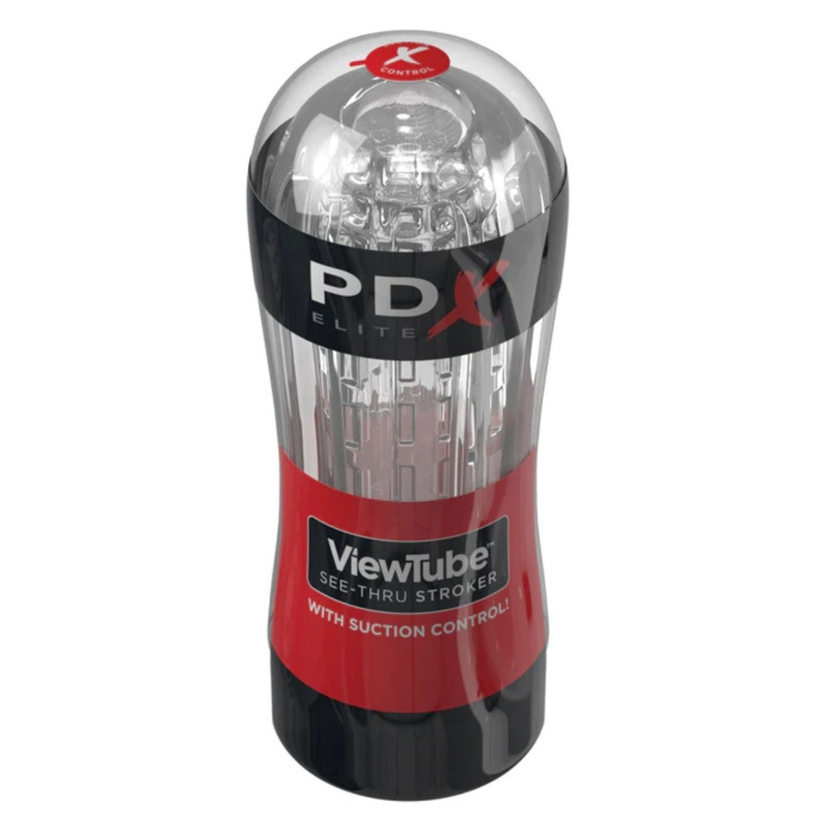 PDX Viewtube see-thru stroker packaging on a white background