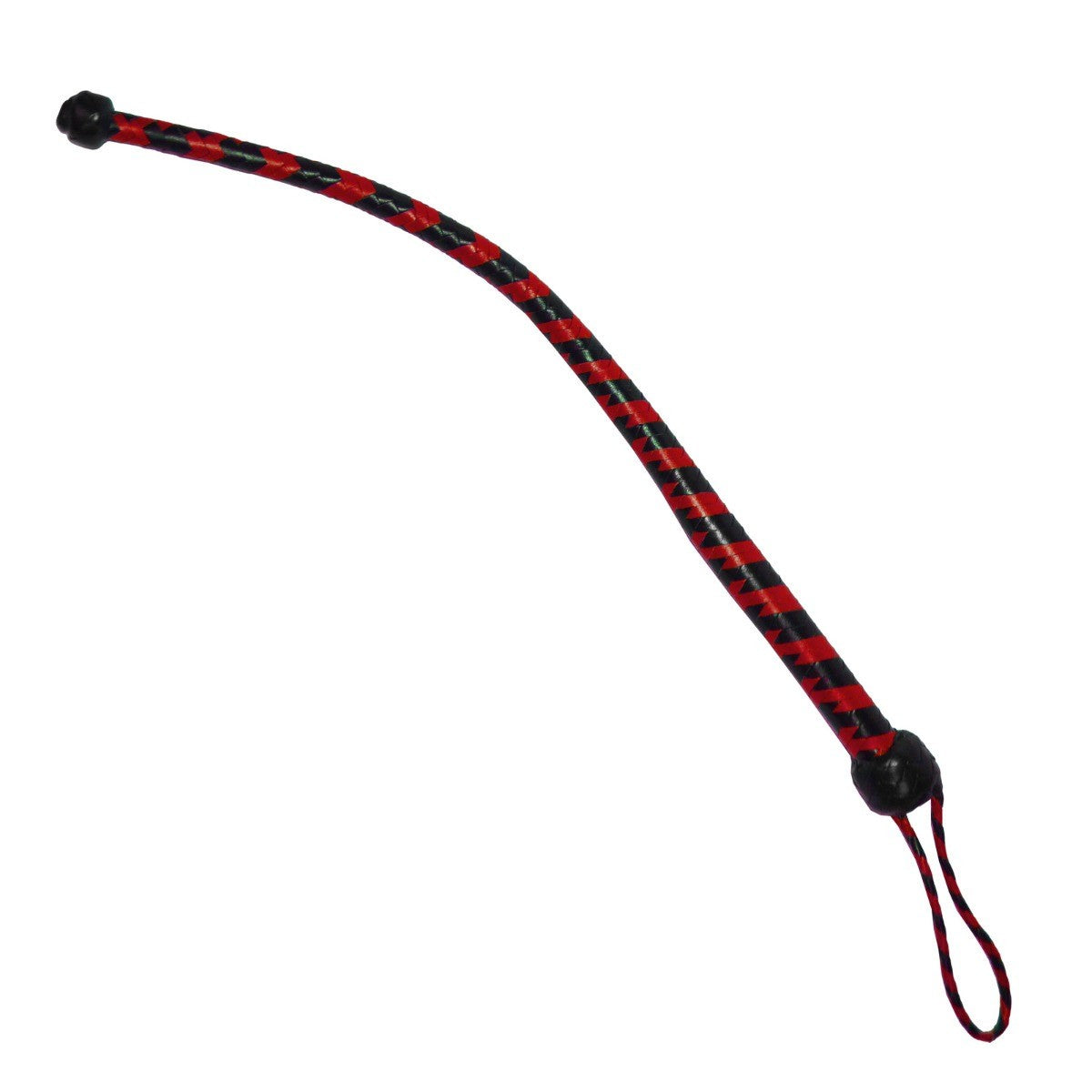 Prowler RED Hunter Whip BDSM Fetish Flogger Crop Impact Play Ball End Black Red