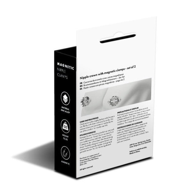 Product packaging with text and images on a white background