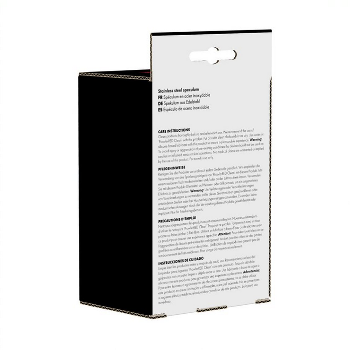 Product packaging with care instructions on a white background