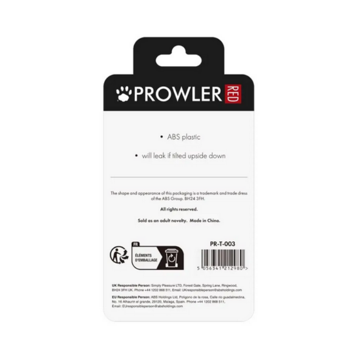 Prowler Red packaging with brand logo and product details on a white background