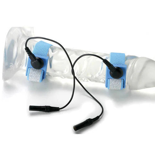 Rimba Electro Stimulation Flexible Electosex Velcro E-Stim Penis Straps on a white background