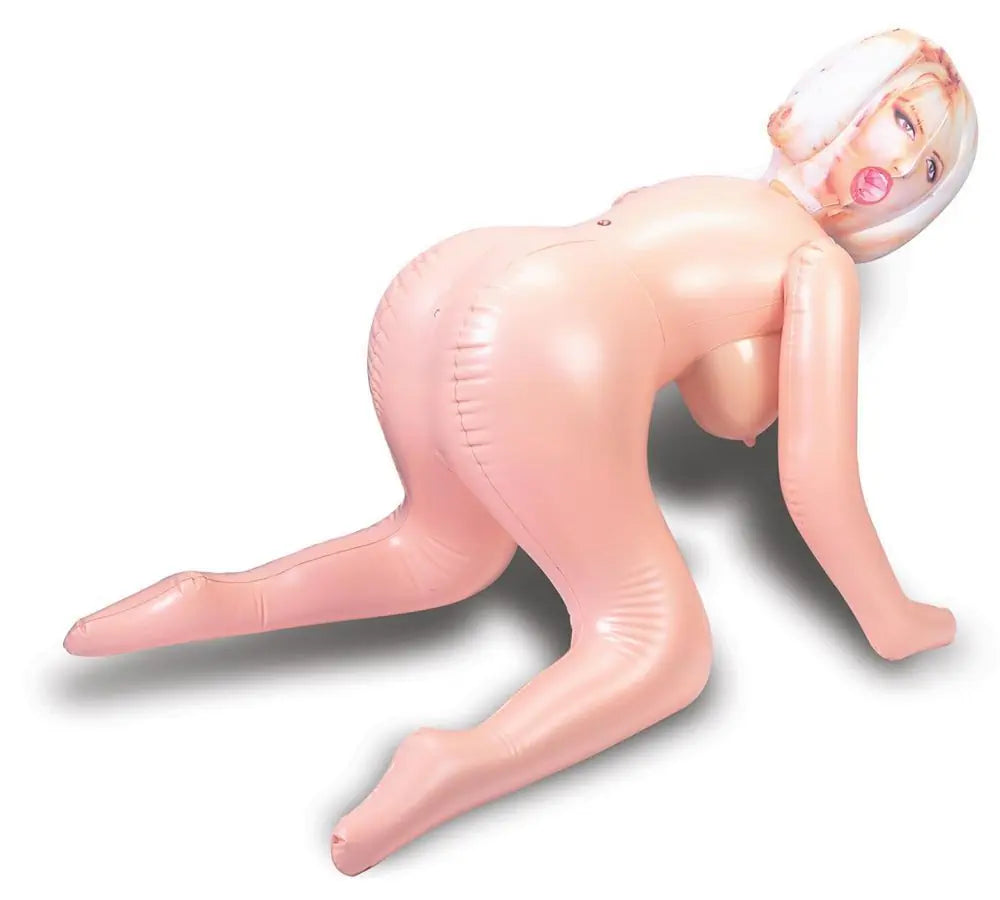 Tereza Barkley Doggy Style Inflatable Life Size Love Sex Doll Male Masturbator on a white background