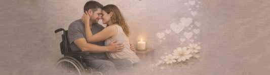 Disabled Couple Embracing