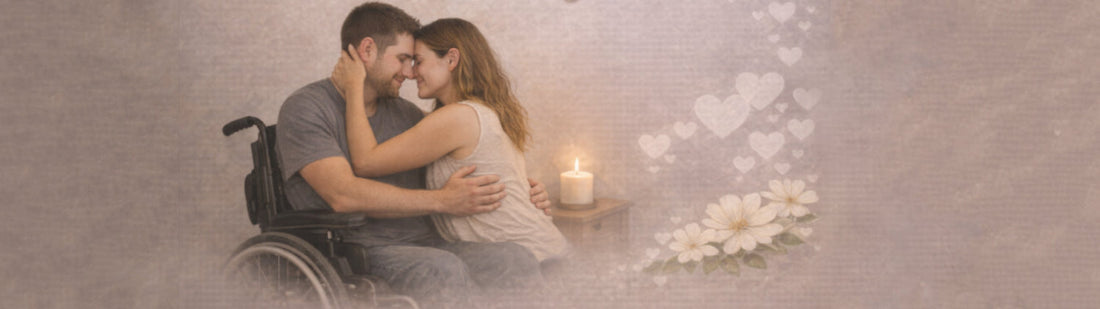 Disabled Couple Embracing