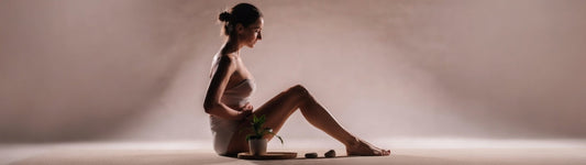 Woman exploring self care and mindful kegel exercises