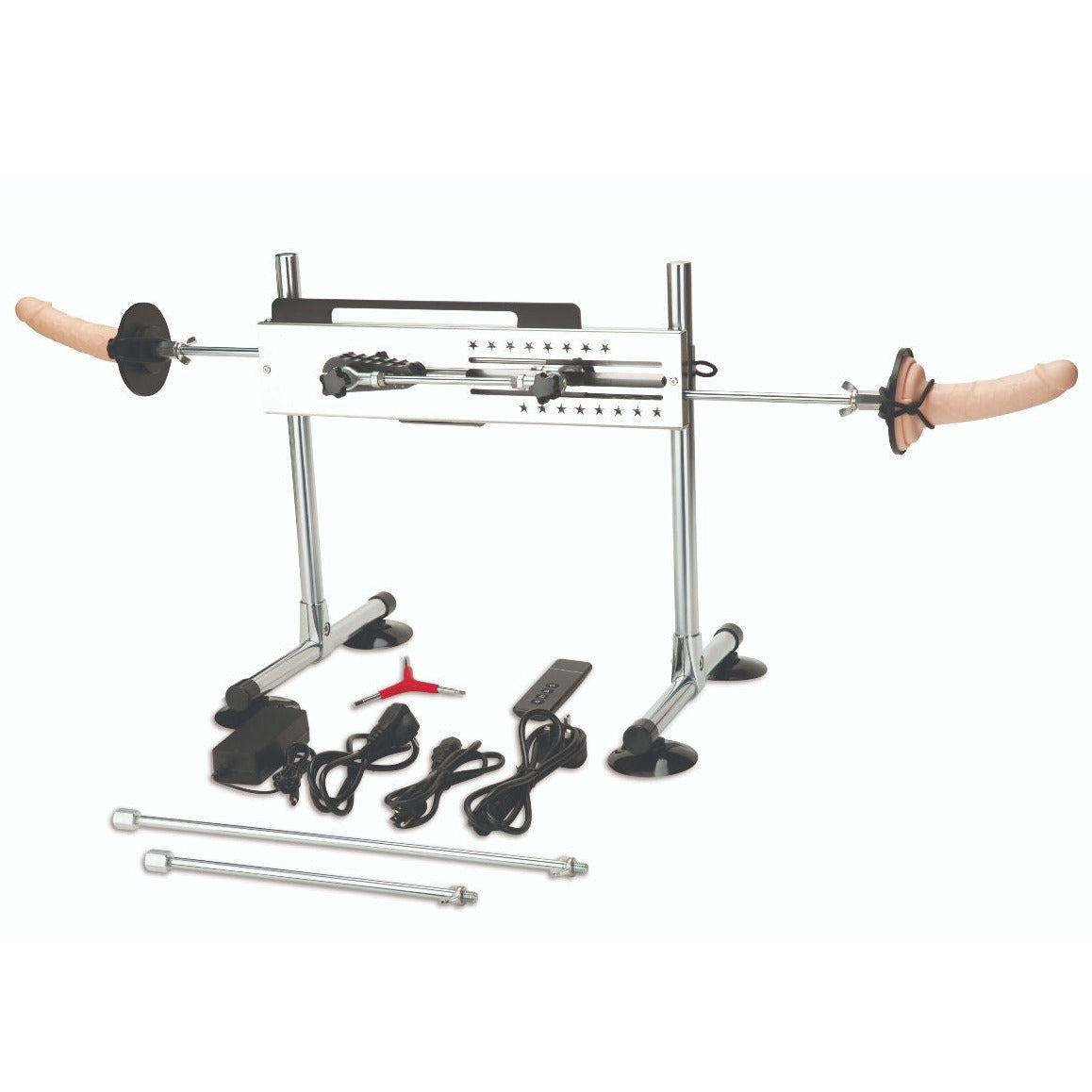 MeYouUs UltraCock Dual Couples Solo Sex Machine Multispeed Thrusting Telescopic on a white background