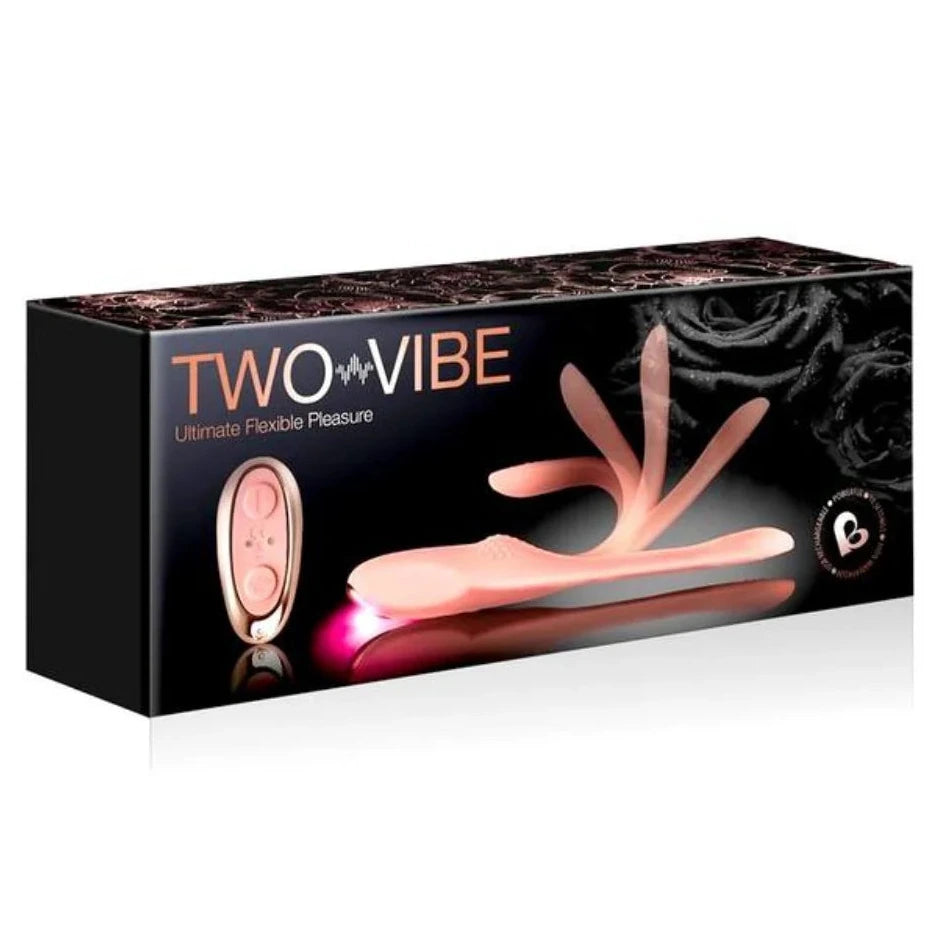 Rocks Off Dual Couples Remote Control vibrator on a white background