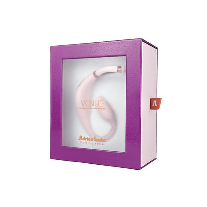 Pink handheld device in a purple box with 'Venus' branding on a white background