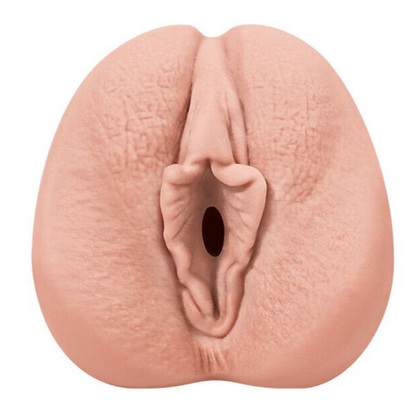 Realistic model of a female reproductive organ on a white background