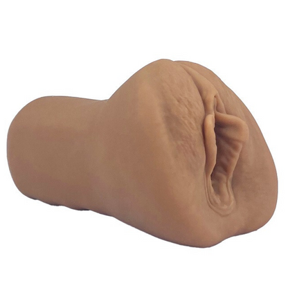 Brown pussy masturbator on a white background