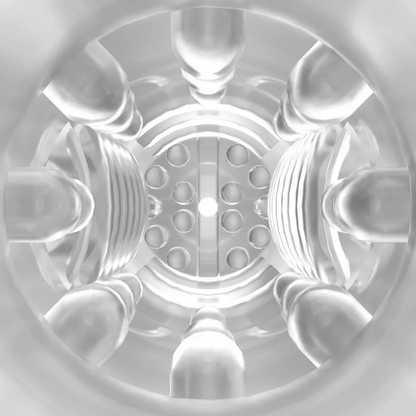Amovibe Alpha Sucking & Vibrating Male Masturbator Auto Stroker on a white background
