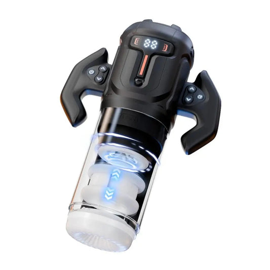 Amovibe Automatic Thrusting & Rotating Male Masturbator Turbo Auto Stroker on a white background