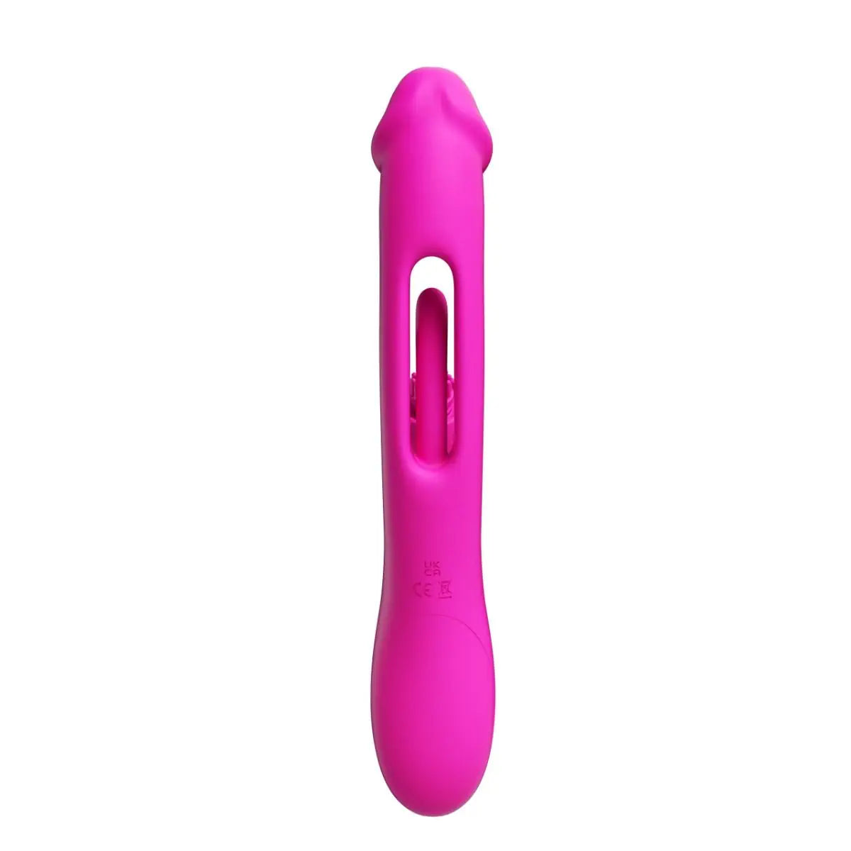 Pink electronic device on a white background