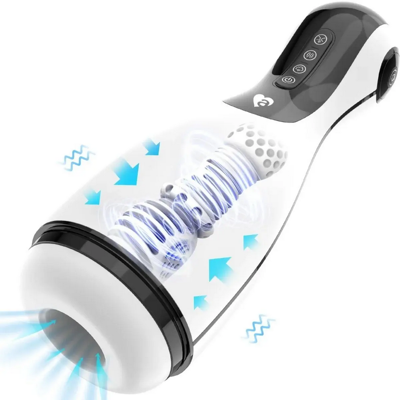 Amovibe Good Night Suction Masturbator With Airbag Squeezing, Suction & Vibration
