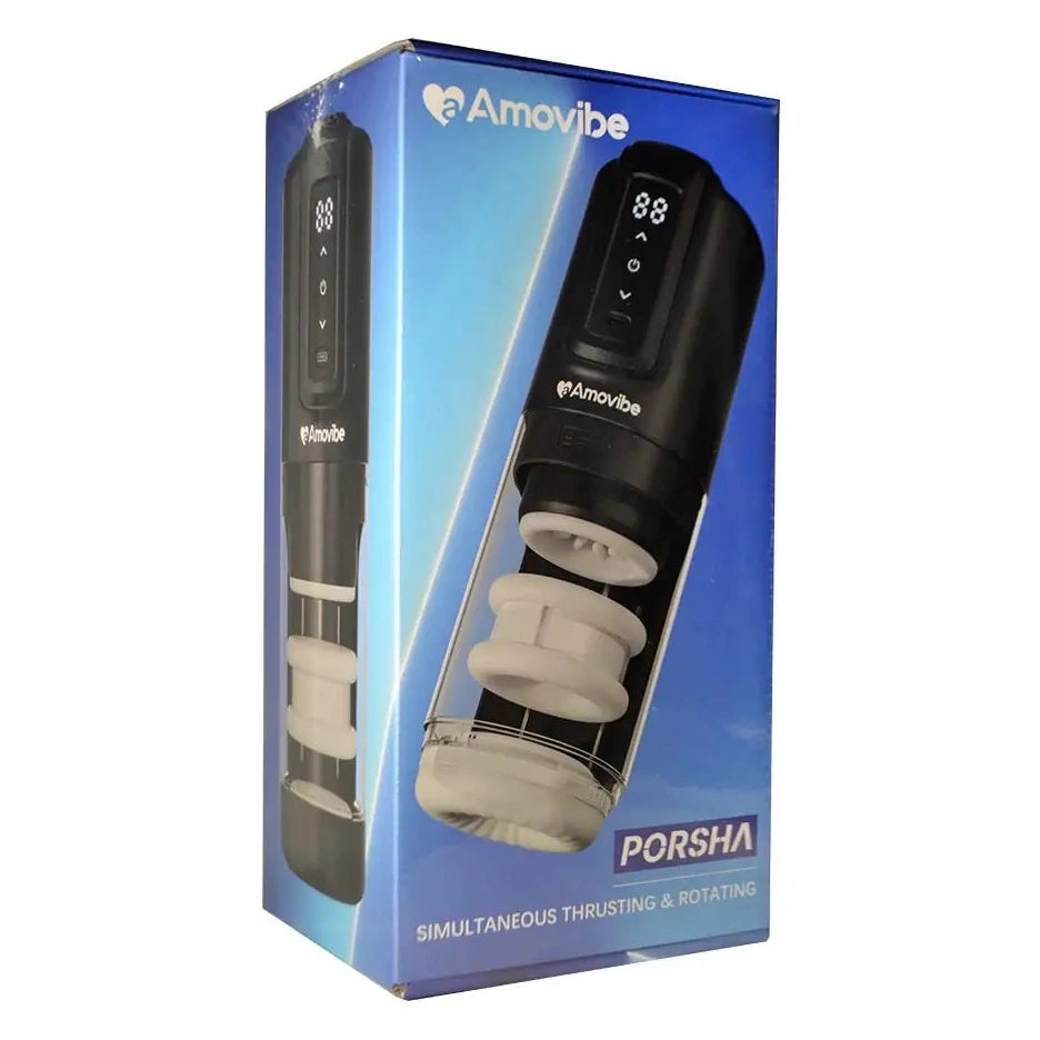 Amovibe Porsha product packaging on a white background