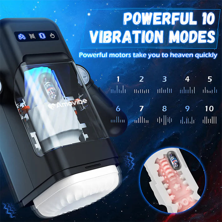 Product with 10 vibration modes on a blue background
