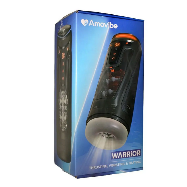 Amovibe Warrior product packaging on a white background