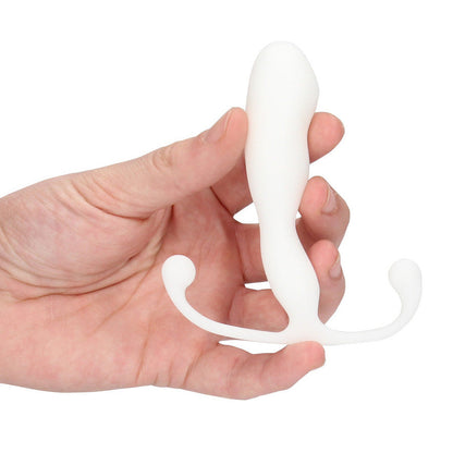 Aneros Helix Trident Male Prostate Massager P-Spot Anal Butt Plug in a hand on a white background