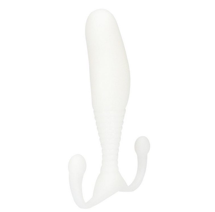White anal massager on a white background
