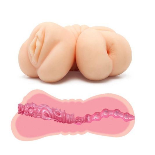 Bangers Snug Double Pussy Ass Male Masturbator Realistic Tight Stroker Sleeve