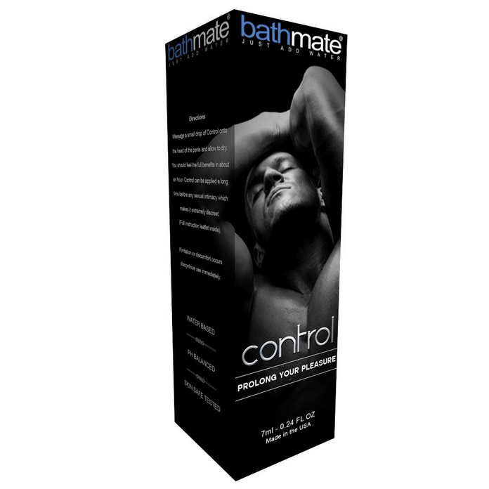 Bathmate product packaging with a man's silhouette on a white background