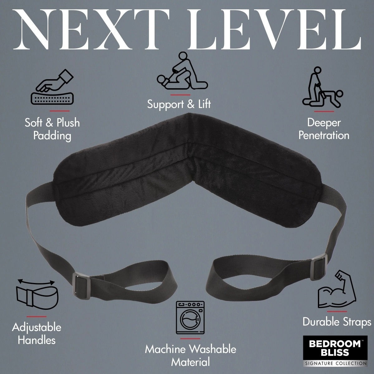 Bedroom Bliss Lovers Position Strap Harness Doggy style Spreader Fetish BDSM