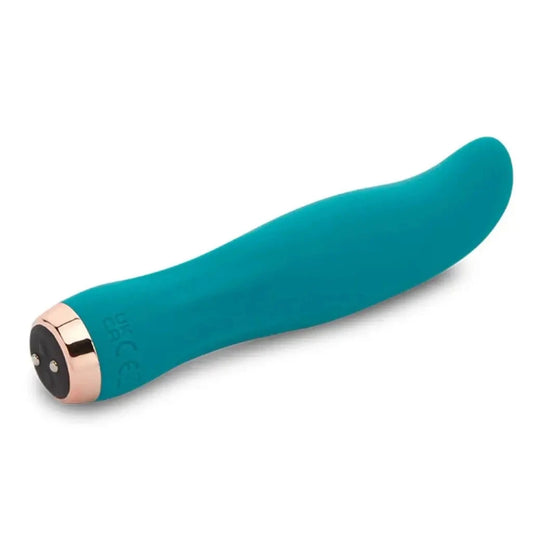 Bella Velvet Touch Liquid Silicone XLR8 Bullet Turbo Boost Emerald Clitoral Vibrator on a white background