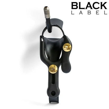 Black Label Cusco Medical Speculum With Lube Tube Black & Gold on a white background