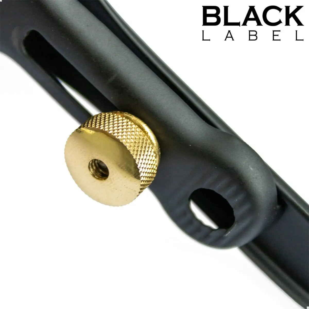 Black Label Cusco Medical Speculum With Lube Tube Black & Gold on a white background