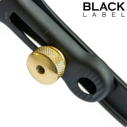 Black Label Cusco Medical Speculum With Lube Tube Black & Gold on a white background