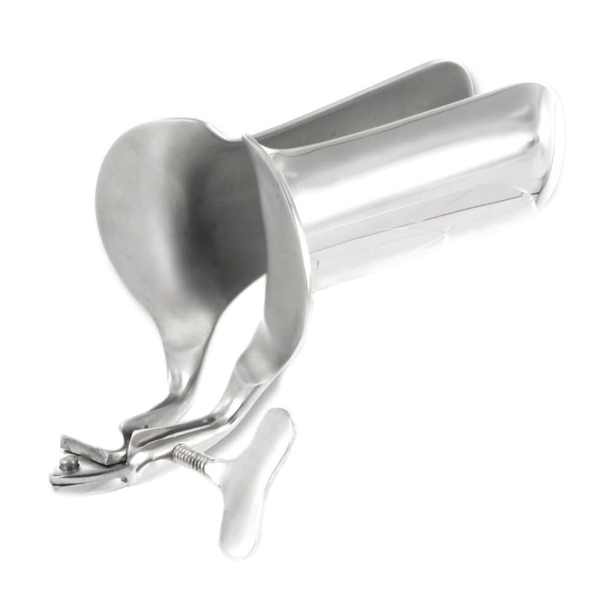 Black Label Stainless Steel Collins Speculum Medical Exam Fetish BDSM 6 Inch